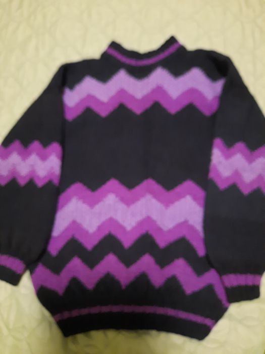 Свитер детский ручная вязка, шерсть