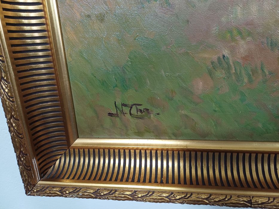 Stary obraz na płótnie Niels Peter Christiansen (1873- 1960)