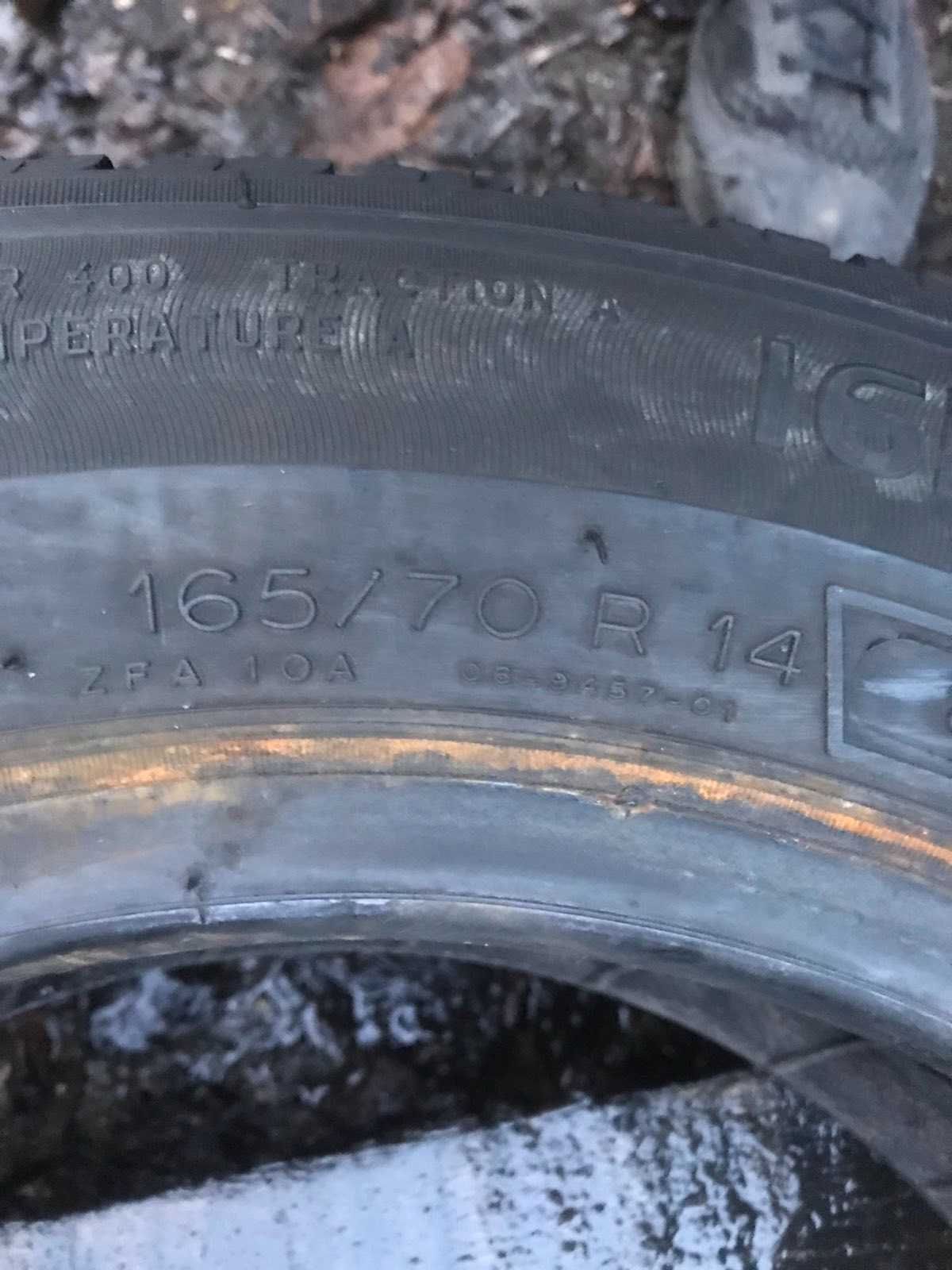 Шини 165/70r14 Michelin пара літо б/у склад Оригінал