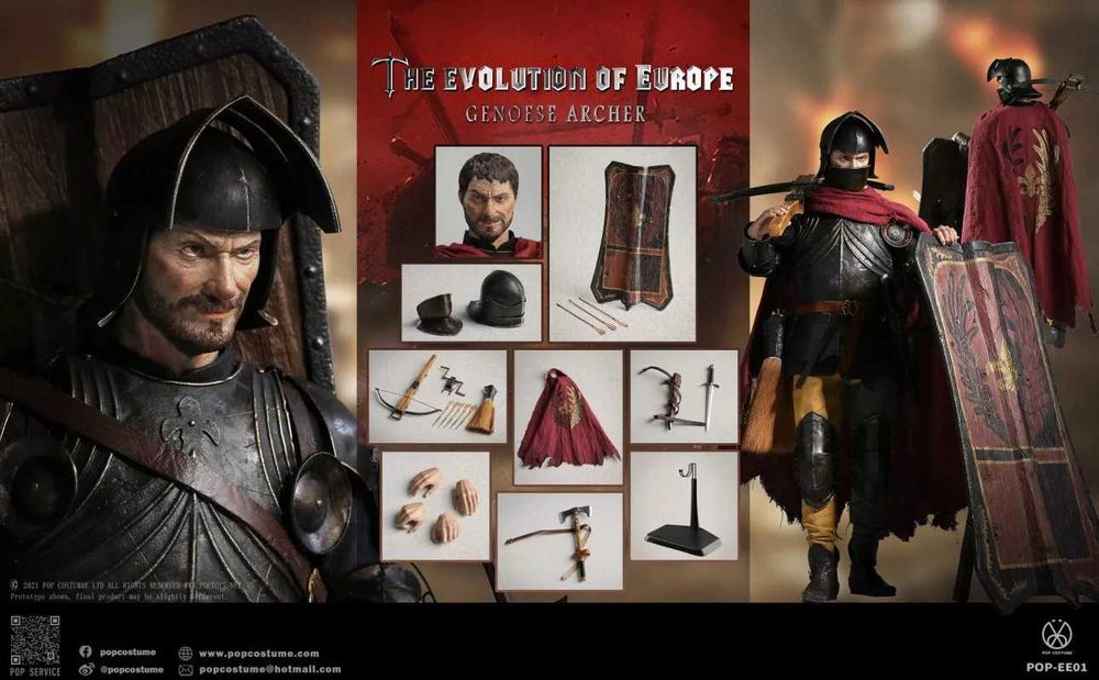 Figurka POP COSTUME 1/6 French Mercenary Genoese Archer POP EE01 MISB
