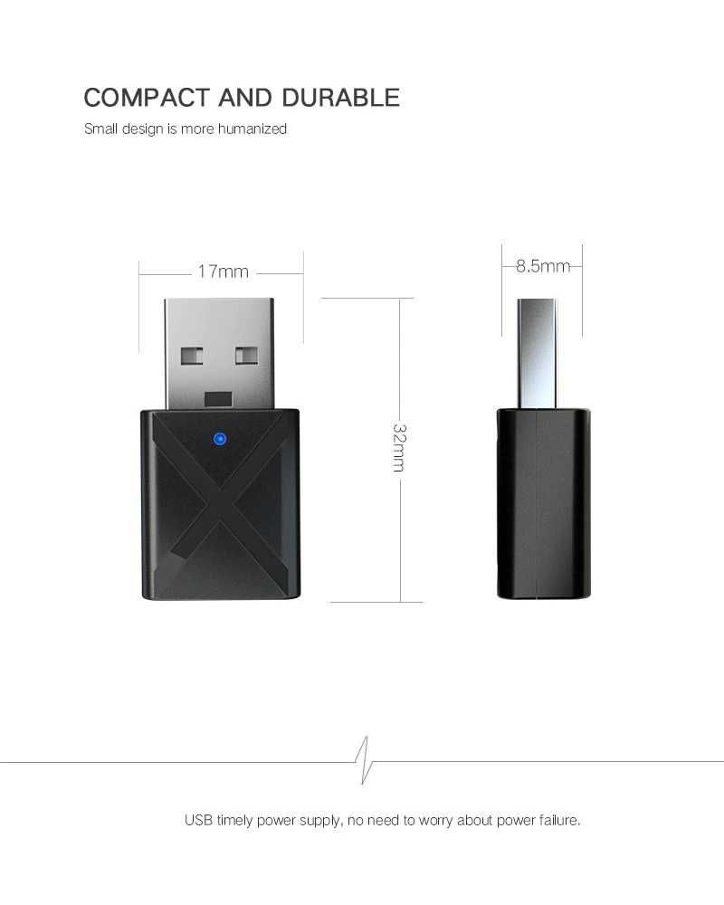 USB аудио Bluetooth AUX приемник KN320 передатчик RX / TX транслятор