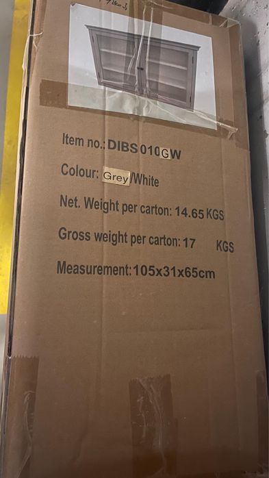 Drewniane skandynawskie półki, witryny - NOWA, w pudełku