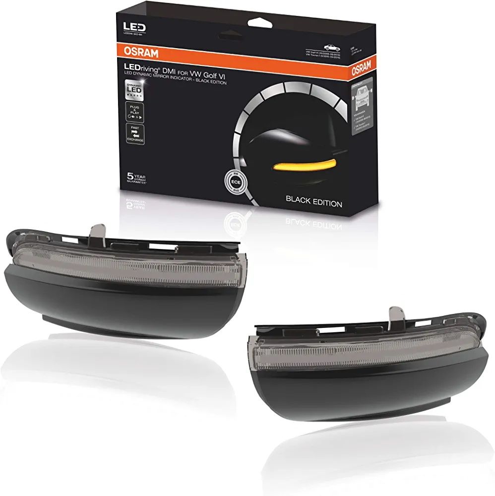 Osram LEDriving lampy kierunkowskazy żarówki canbus adaptery VW golf