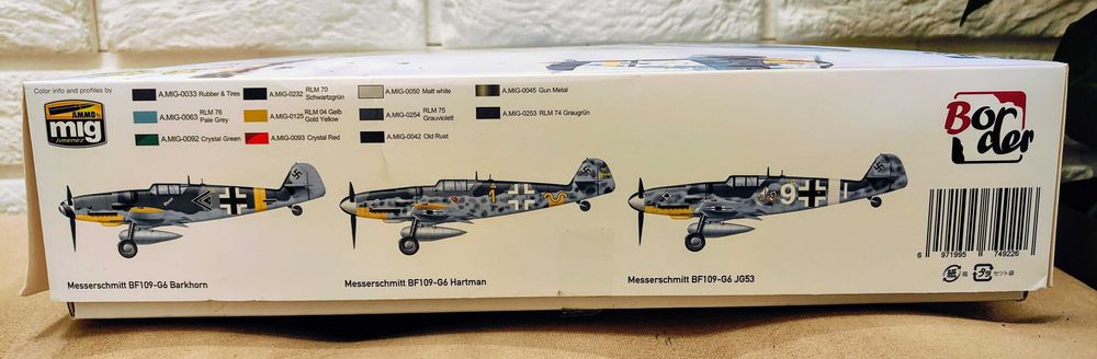 Niemiecki Myśliwiec Messerschmitt BF-109 G6 | BorderModel - BF001 1:35