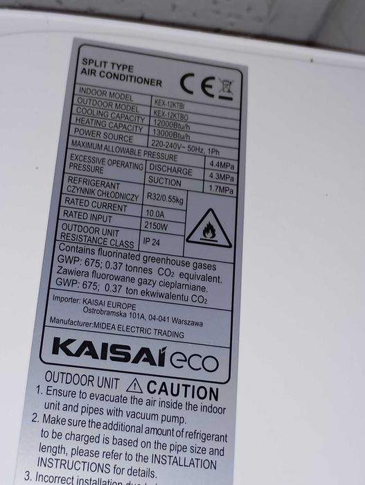 Klimatyzator Kaisai ECO 2,5 kW