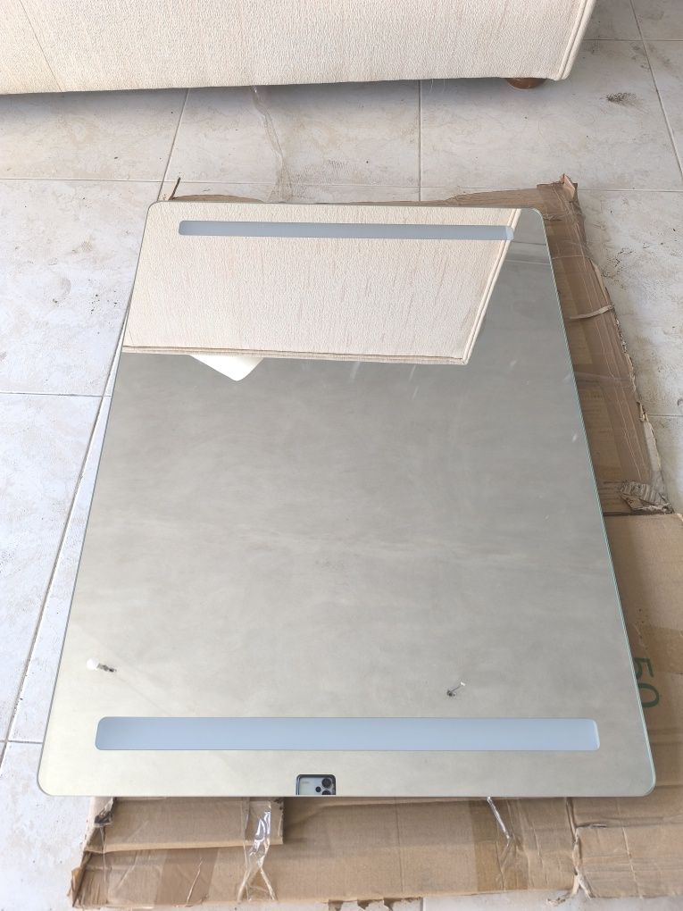 Espelho luz led WC