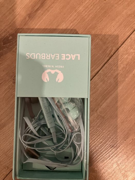 Sluchawki niebieskie nowe otwarte nie uzywane