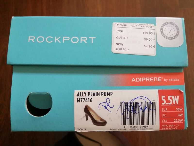 Sapato Salto Bordeaux Rockport