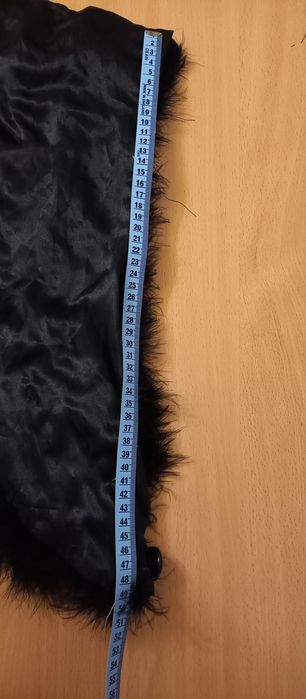 Горжетка накидка черная из пуха