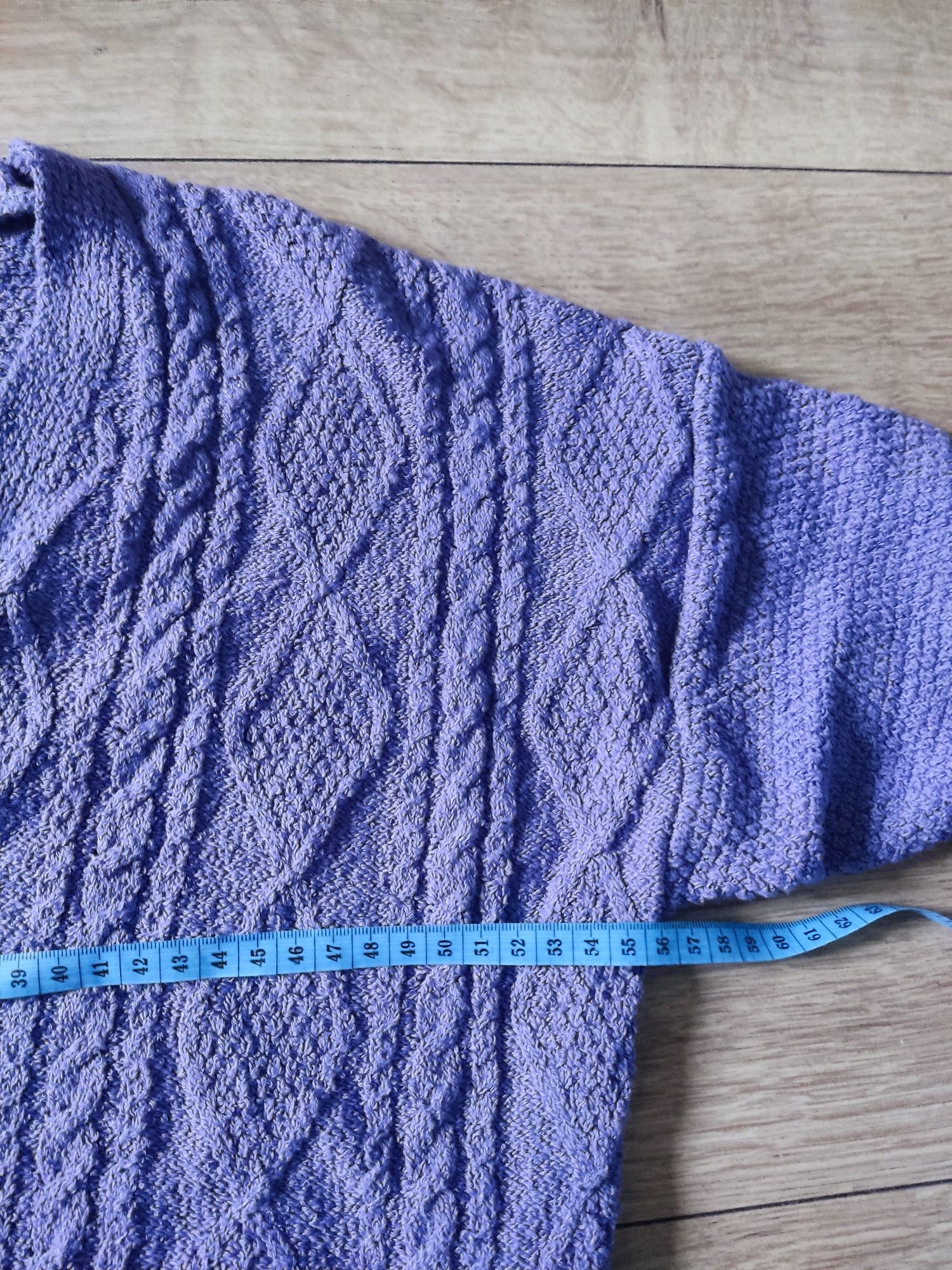 Sweter damski dzianinowy zapinany krótki szeroki oversize S 36 M 38
