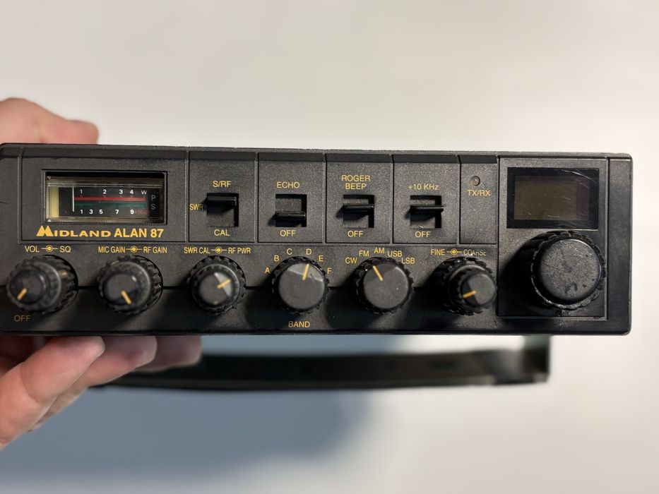 Radiotelefon CB Alan Midland 87 AM, FM, SSB z mikrofonem Farun