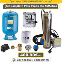 Kit Completo para Poço de 15Metros Novos C/ Garantia