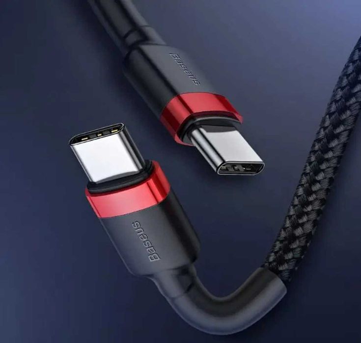 Кабель Baseus Cafule Type-C to Type-C 60W PD Quick charge 0.5m