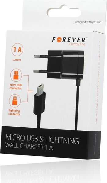 adowarka Forever micro USB+Lighting 1A