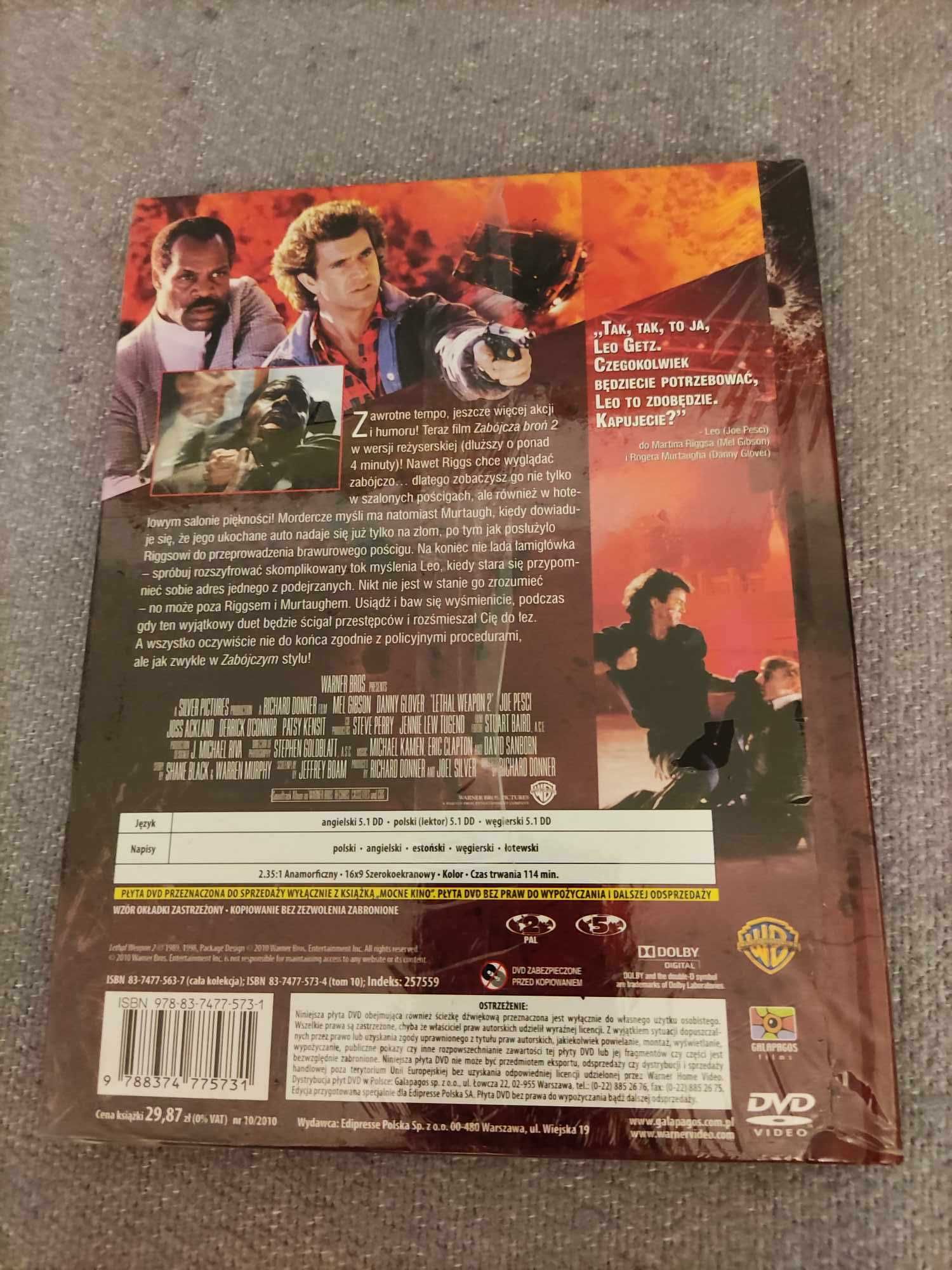 sprzedam nowe płyty DVD Zabójcza broń 1-4 pakiet 4 części lektor PL