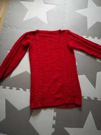 Sweter czerwony damski rozmiar m/l