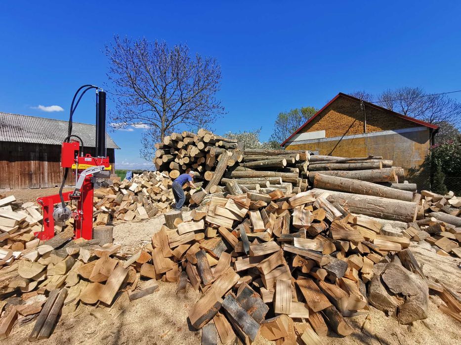 Drewno Opałowe Kominkowe Buk Grab Sezonowany Transport