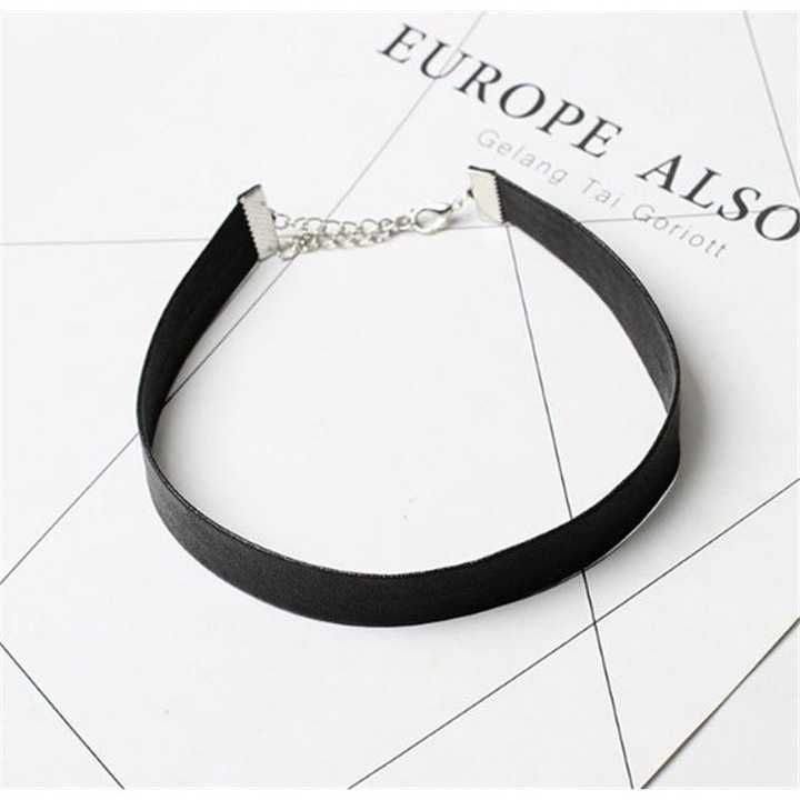 Naszyjnik Choker - CZARNY N480CZ