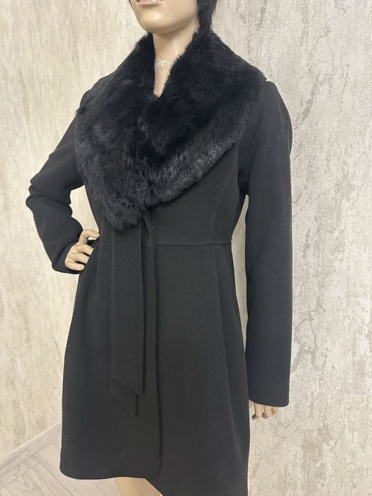 Кашимірове пальто з натуральним хутром