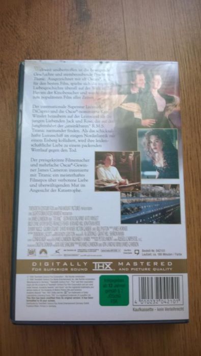 Titanic Oryginalna niemiecka kaserta VHS