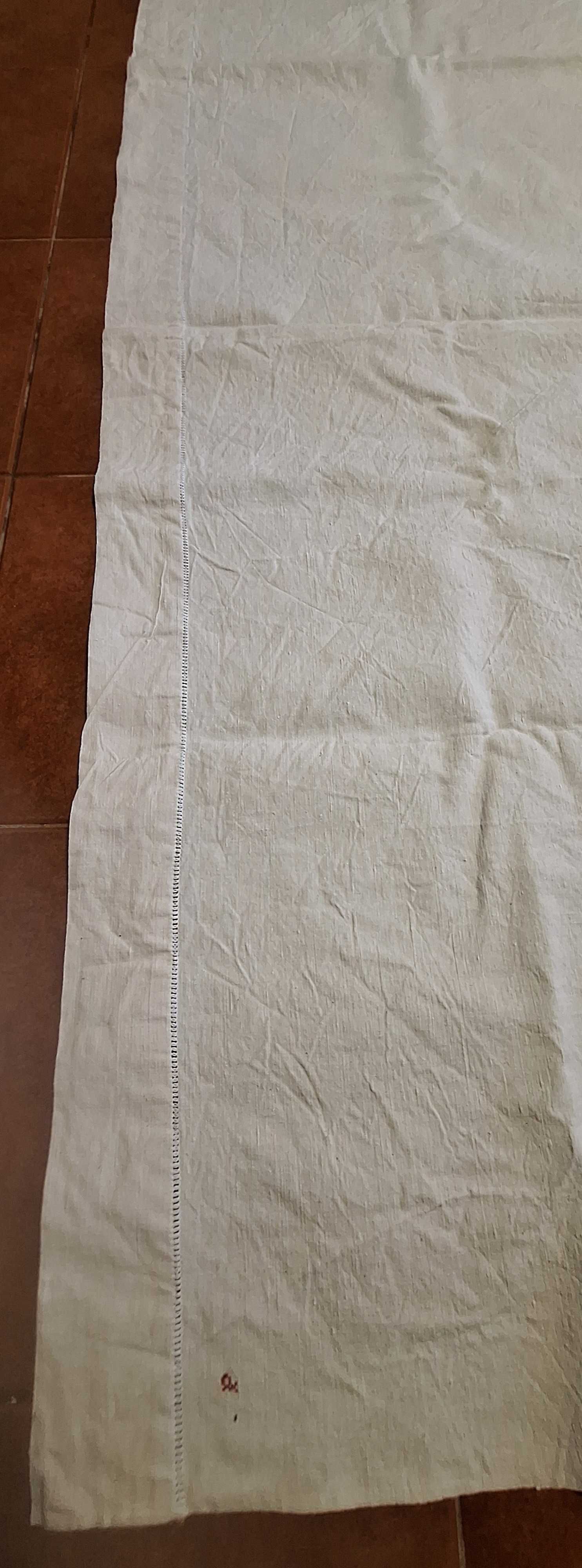 Lençol em linho antigo