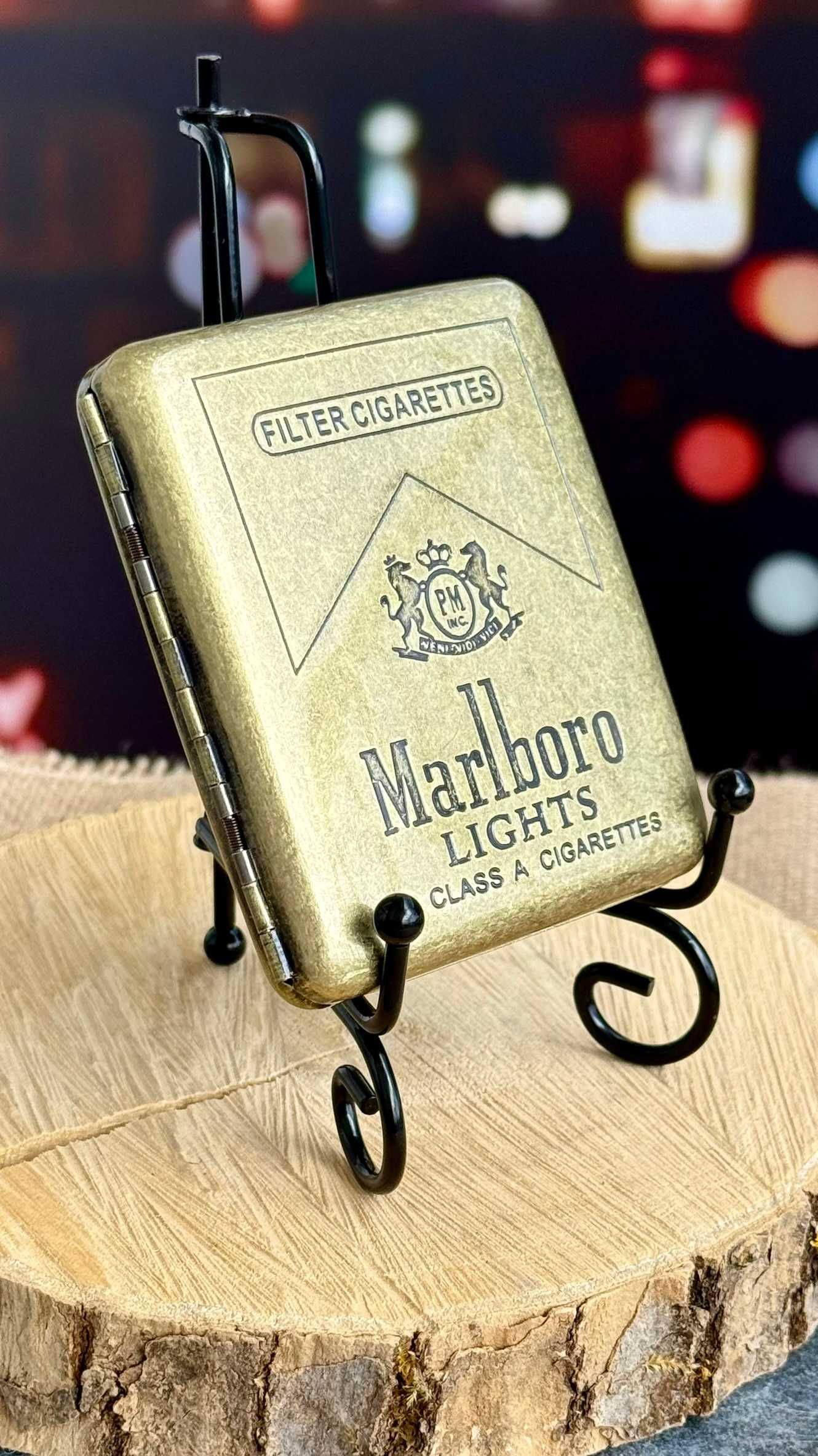 Papierośnica pudełko metalowe retro vintage box Marlboro