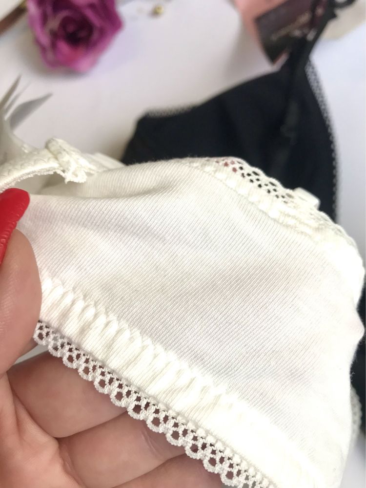 Бра H&M. Біле/Чорне. 2 шт. Англія. Котон. 75А/В. Нові
