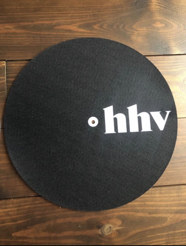 2x Slipmat slipmata turntable HHV gramofon + coasters