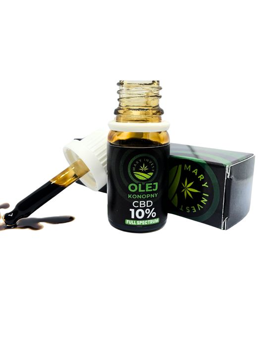 Olejek konopny CBD 10 % 1000 mg RAW 3 x 10 ml | Pełne spektrum |