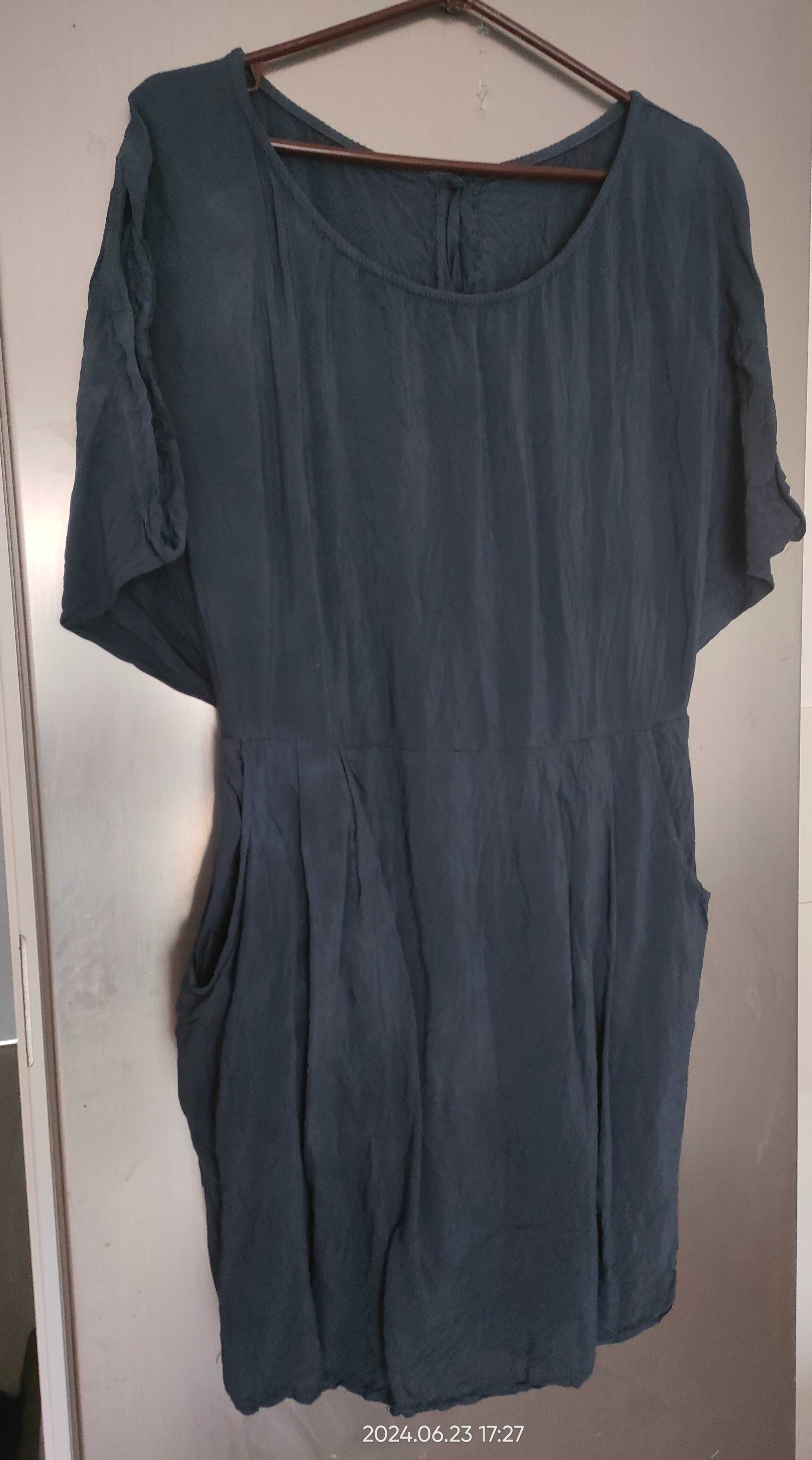 Top shop /Piekna Letnia Sukienka/ Batyst_ Szara_40 _Okazja