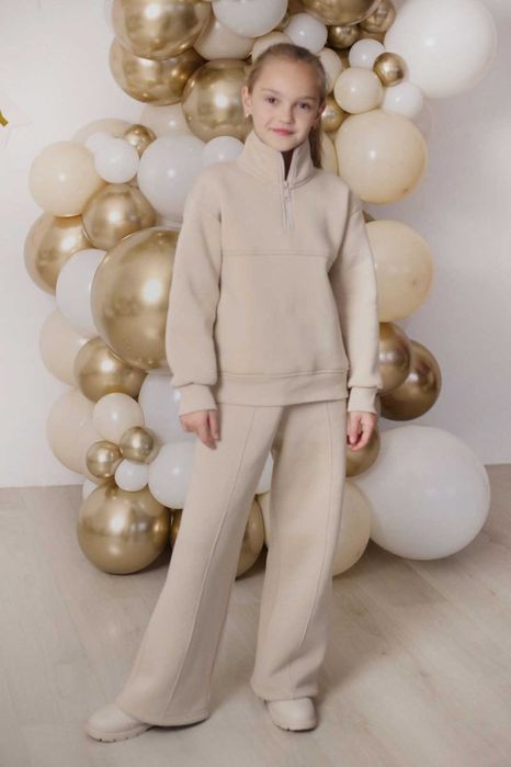 Теплий костюм з начосом для дівчат, від виробника, рости 104 - 170