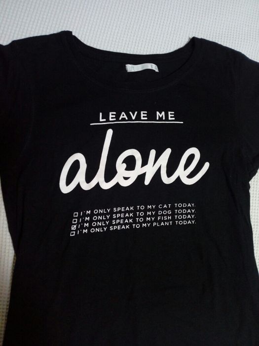 T-shirt preta com estampado