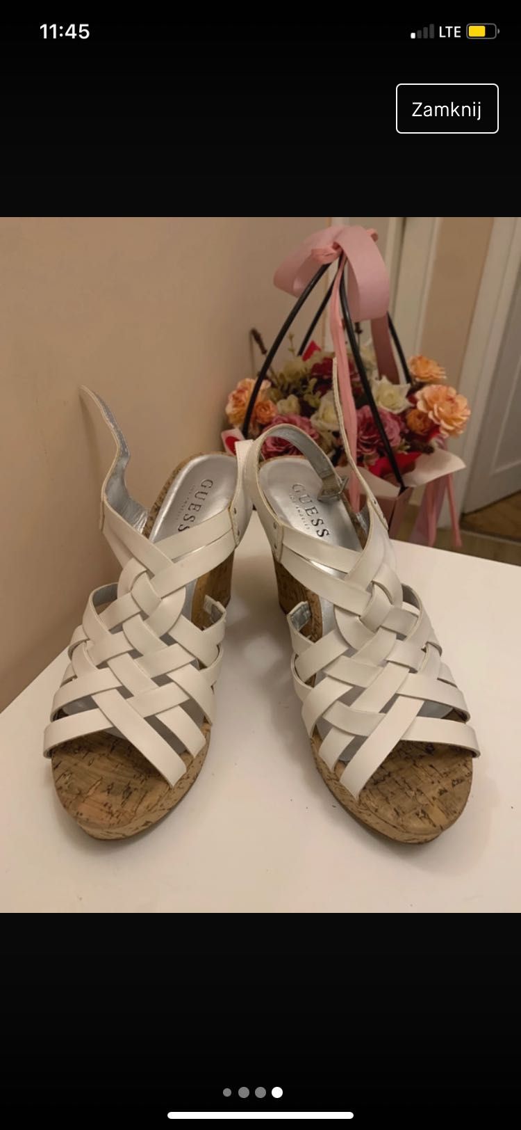 Buty skórzane Guess