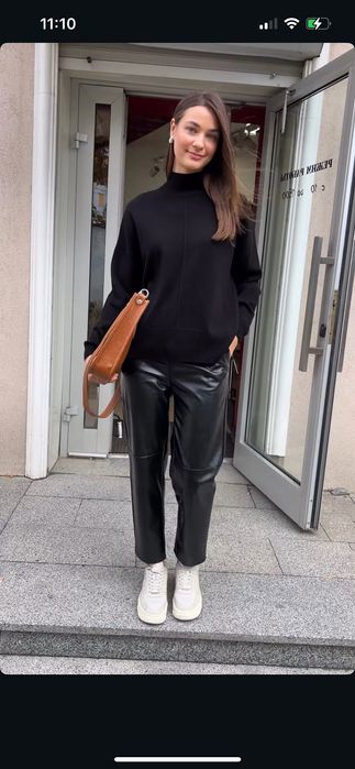 Брюки з еко шкіри joleen