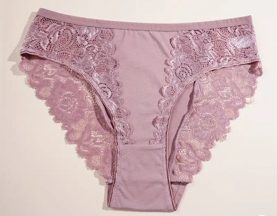 Женские трусики ХХL 4шт с ажурным кружевом
