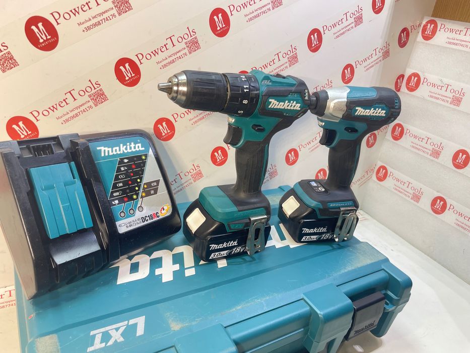 Makita DTD157/DHP483/комплект акумуляторного  інструмента макіта 18в