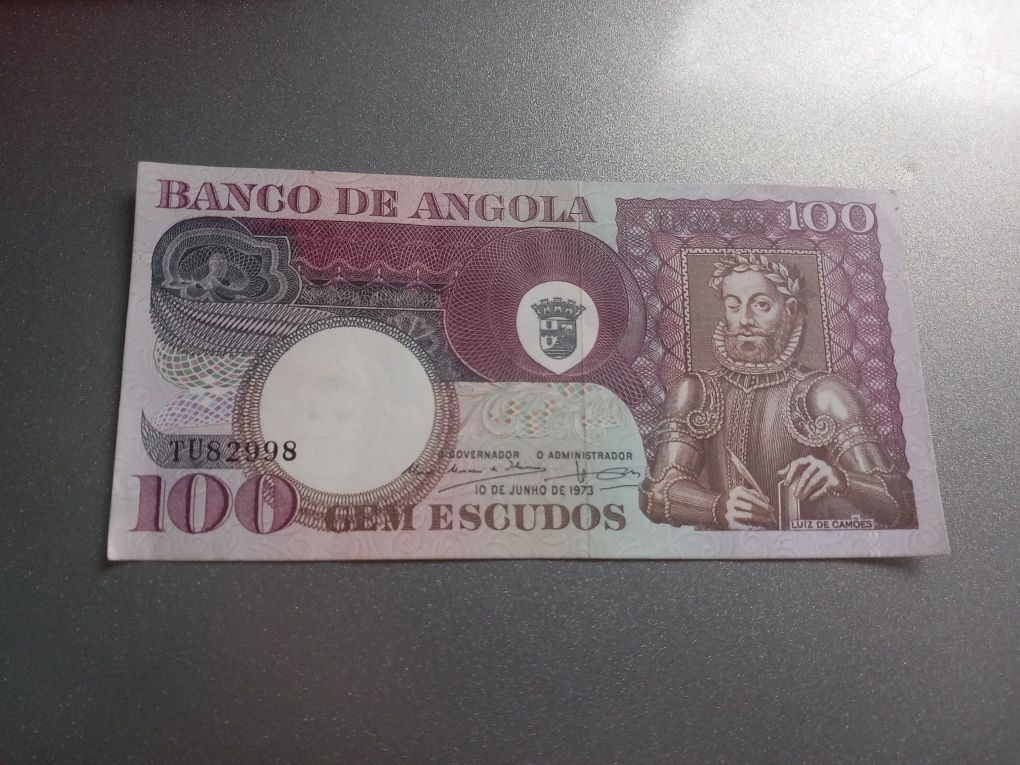 Nota de 100 Escudos Banco de Angola