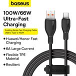 Кабель Baseus з чіпом USB to Type-C 6А / 100W / 1.2М