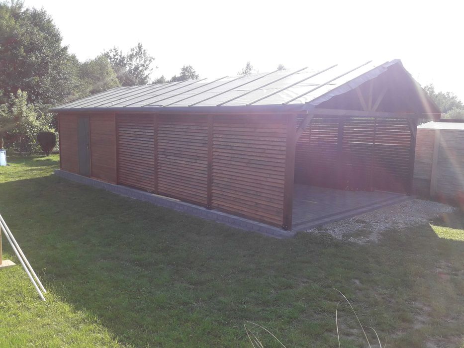 Budynki gospodarcze domki narzędziowe garaże drewutnie zadaszenia