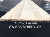 Deska elewacyjna szalówka podbitka 18x196 ŚWIERK SYBERYJSKI