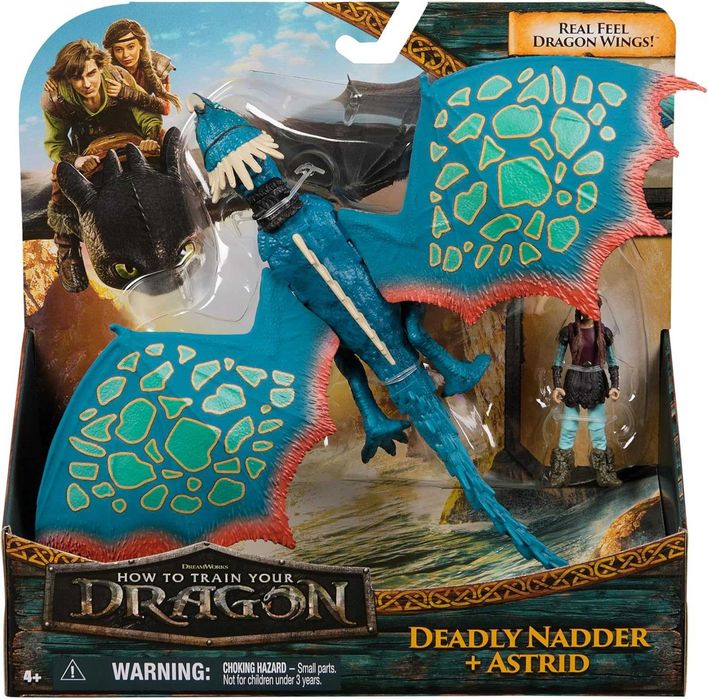 Dreamworks Dragons How to Train Your Dragon Deadly Nadder and Astrid