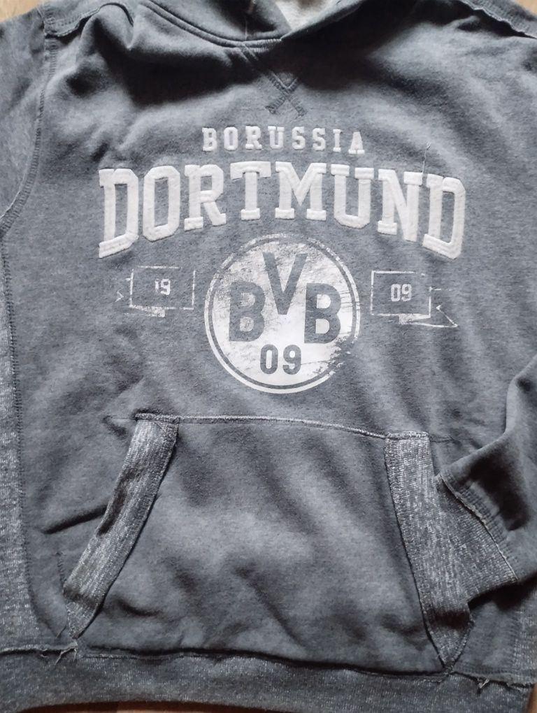 Bluza Borussia Dortmund rozmiar M kolor szary melanż stan bardzo dobry