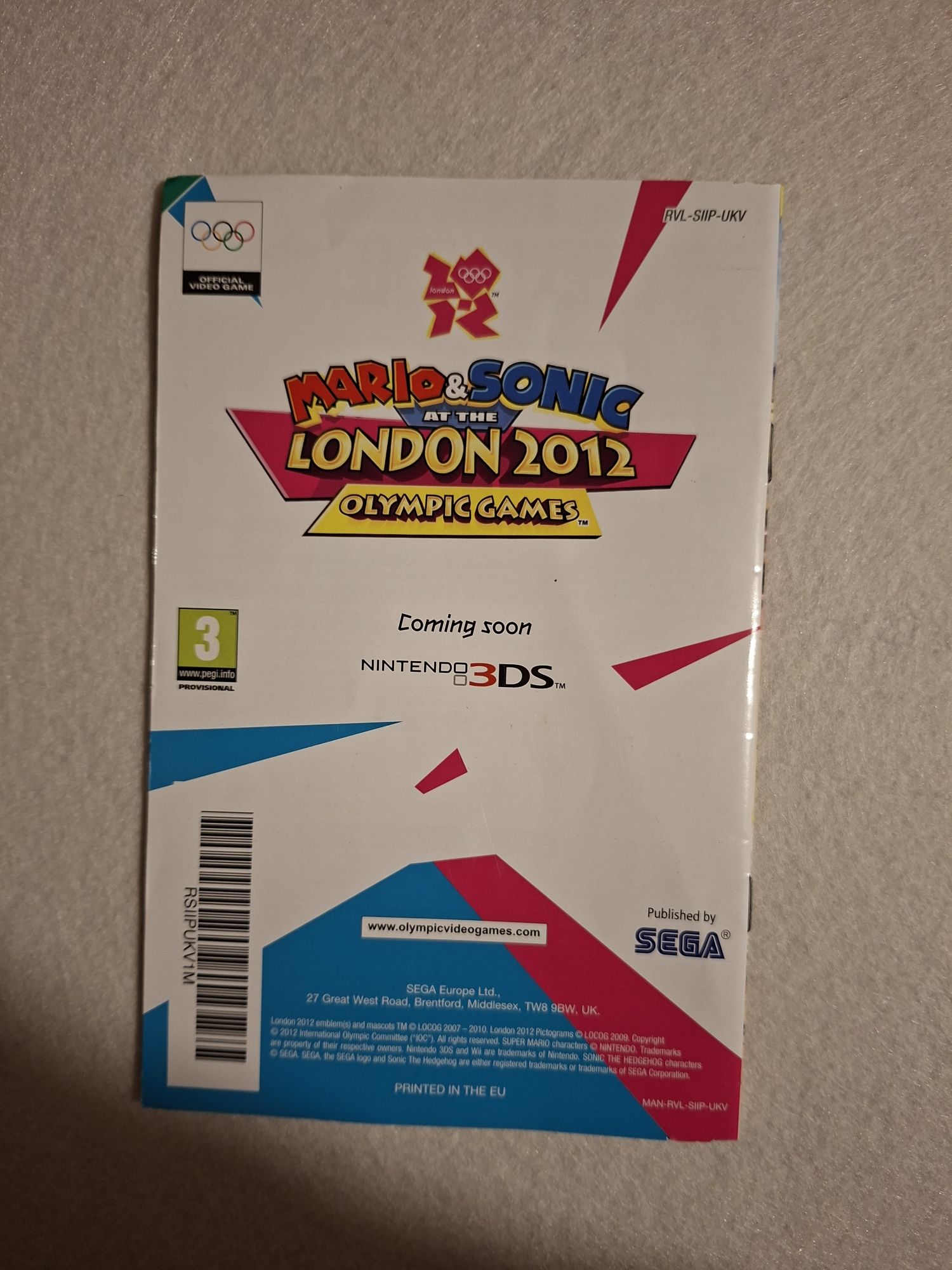 Mario & Sonic at the London 2012 Olympic Games Wii com caixa e manual