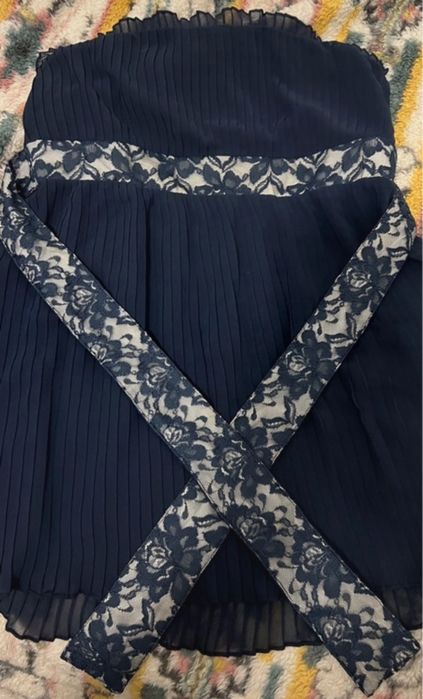 Top plissado com cinto em renda lindo Intimissimi