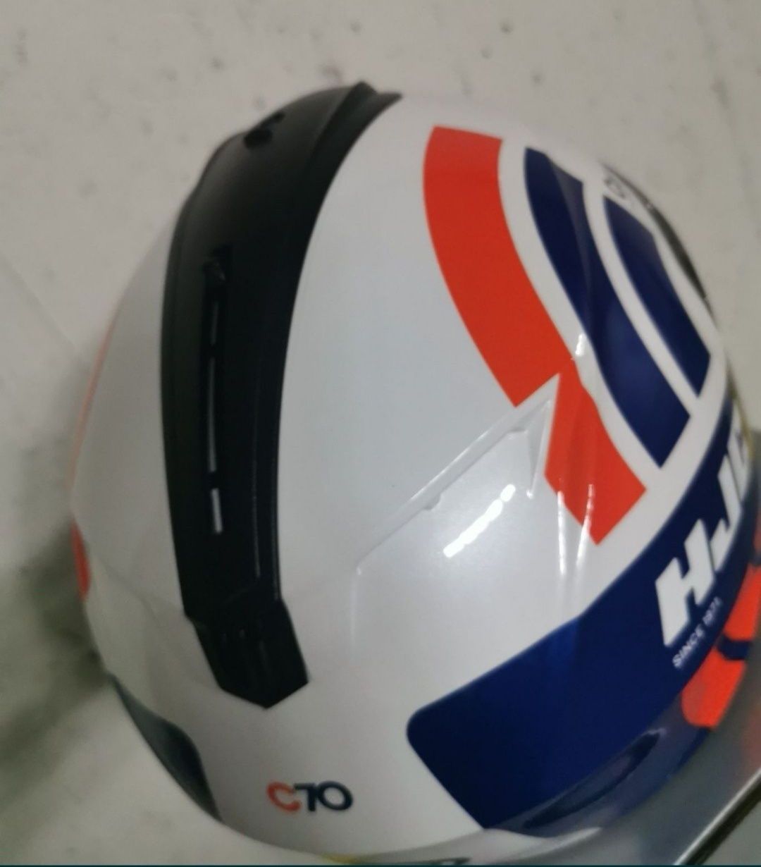 Capacete HJC C70 Curves White / Blue ( L )( NOVO )
