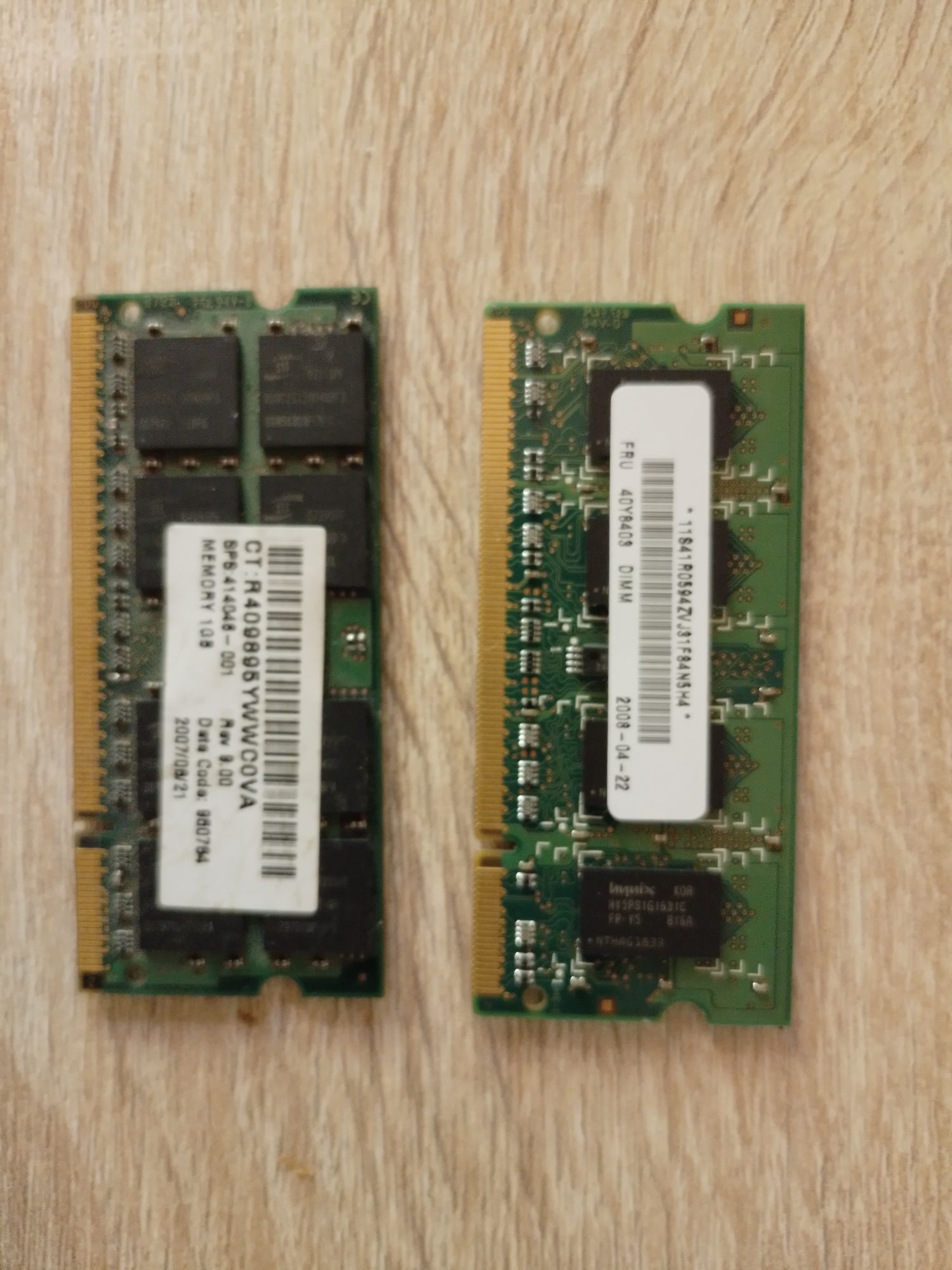 2x1GB DDR2 so-dimm