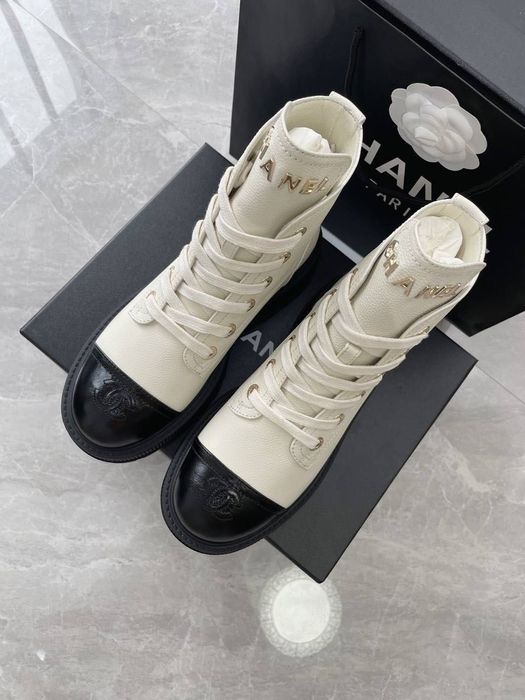 Skórzane Botki Chanel ! Premium jakość! Cały komplet 36-41