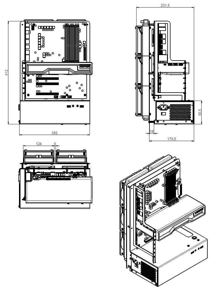 Open AIR / otwarta obudowa / Test bench M-CASE 1 PRO v2 RAL