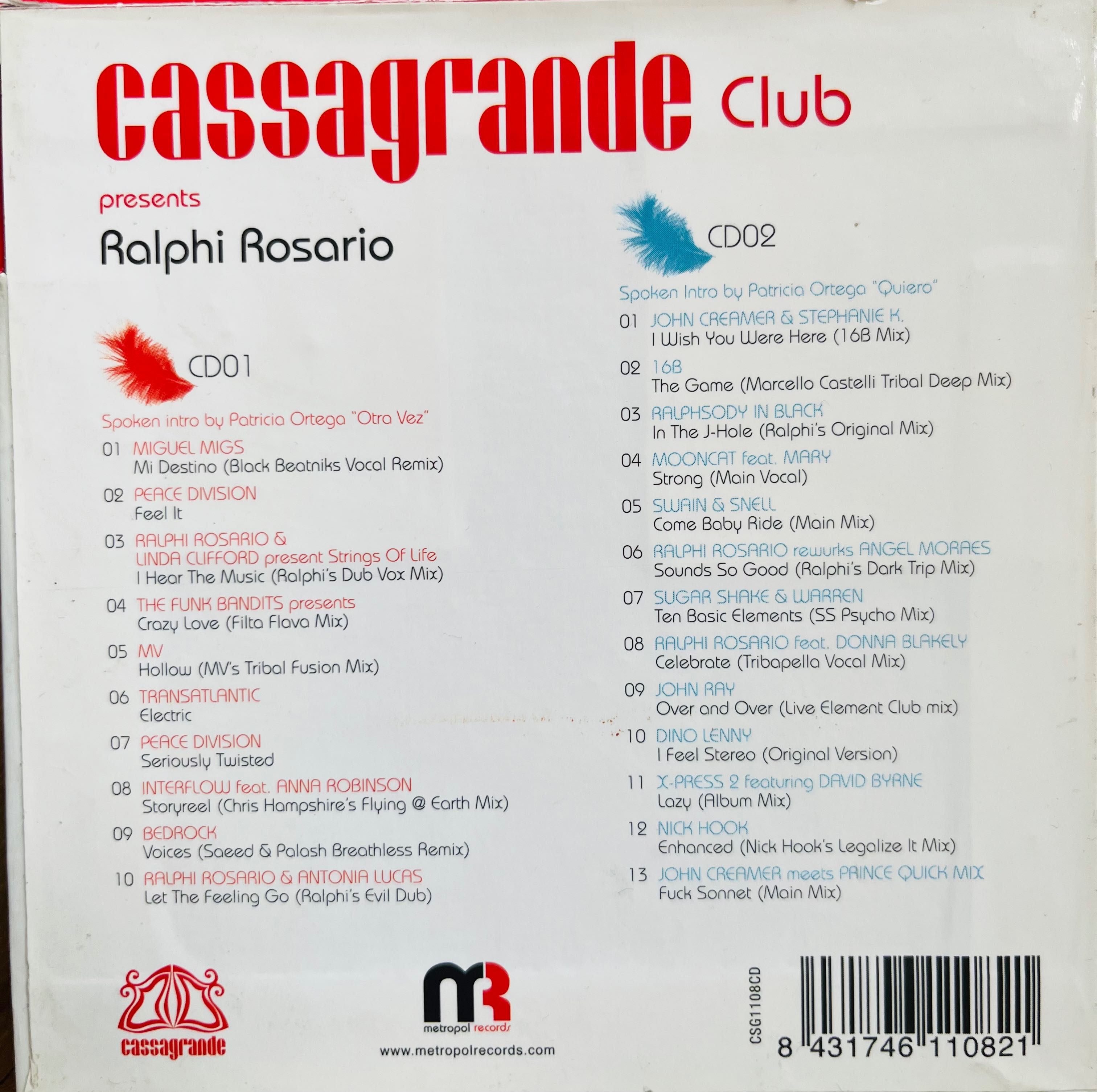 Płyta 2xCD Cassagrande Club Hiszpania Electronic House