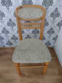 Krzesło drewniane z obiciem 2x